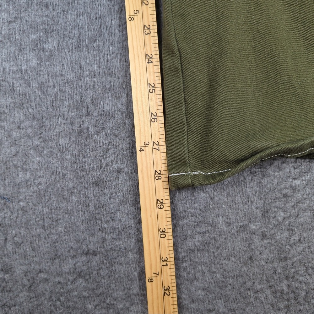 Hot Topic Jeans Womens 3 Green Flare Star Patch Casual Hippie - Picture 6 of 15